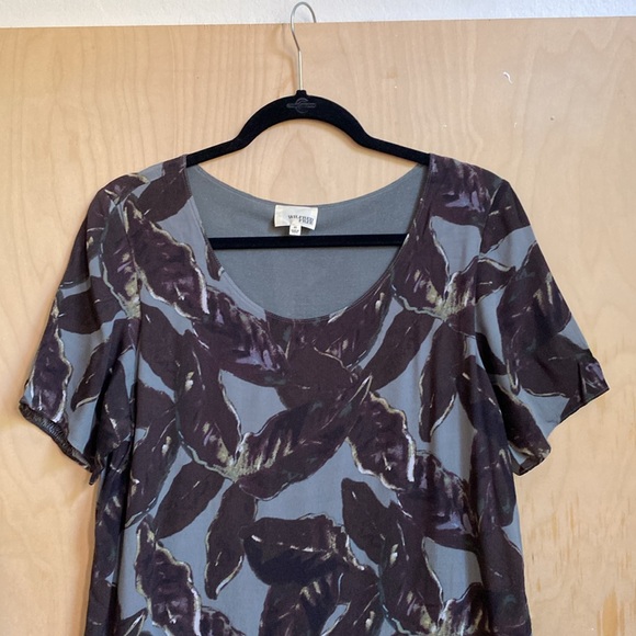 Aritzia | Wilfred Free Brand Green Floral Shift Dress M - Picture 2 of 7